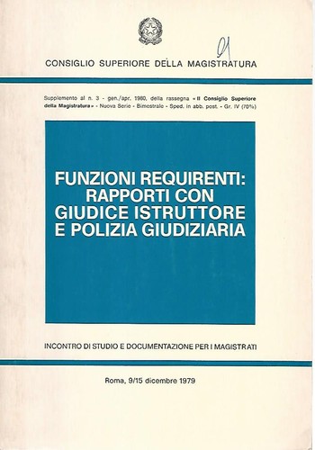 Funzioni requirenti rapporti - funzioni, requirenti:rapporti