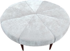 Grande pouf rotondo color