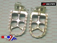 PEDANE PEDANE ALLUMINIO GRIGIO AUTO KAWASAKI KX125 1997-2001, KX250 1997-2001