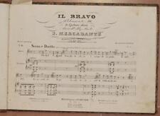 SPARTITI MUSICA CLASSICA MERCADANTE IL BRAVO DONIZETTI BELLINI CLUBER BETTI 1860