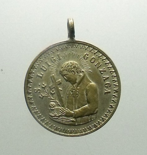 Medaglia san luigi - medaglia, gonzaga