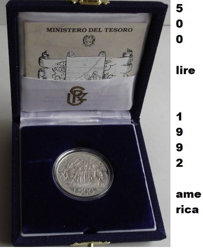 Italia 500 lire - lire, argento