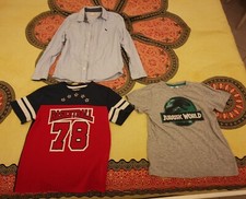 7-8 anni (128) T-sirts e 1 camicia, varie marche