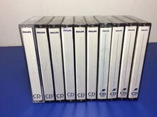 LOTTO 10 PHILIPS CD ONE 90 CASSETTE AUDIOCASSETTE NORMAL NASTRI USATI