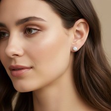 Orecchini 4 Ct Rotondi