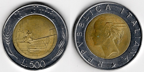 Italia 500 lire 1995 - lire,,