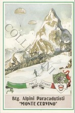 cartolina Alpini Publicard 356: Btg. Alpini Paracadutisti Monte Cervino