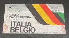 Italia v Belgio 1977 biglietto ticket Nazionale calcio Belgium Roma Olimpico
