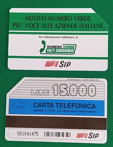Rara scheda telefonica usata