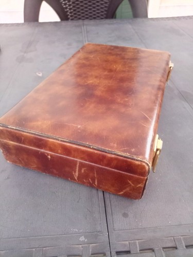 Beauty case vintage pelle - vintage, in