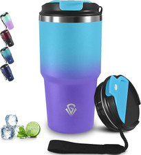 20Oz Tumbler Termico, Isolata Sottovuoto in Acciaio Inox, Termos Caffè, Tazza Te