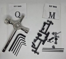 Mugen Seiki MBX6 ~ Lotto Ricambi Kit Borse "Q&M" Controllo Motore Collegamento e Strumenti NUOVO