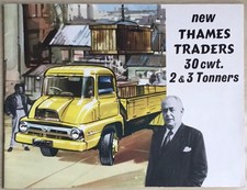 FORD THAMES TRADER 30 cwt, 2 e 3 TONNER brochure vendita c1957 #U9114