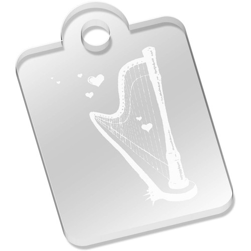 Romantic harp laser - harp', laser-engraved