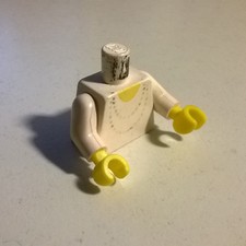 LEGO 973p72 Minifig Torso Gold Necklace Yellow Undershirt 4535 6083 6376 10037