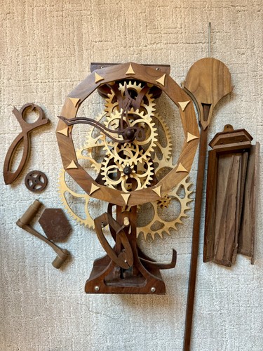 Orologio nonno legno massello - nonno,