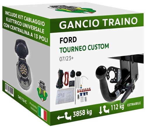 Gancio orizzontale estraibile - orizzontale,