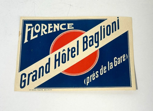 Etichetta bagagli vintage