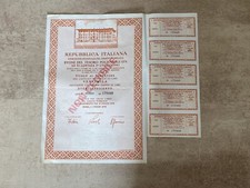 REPUBBLICA ITALIANA BUONI DEL