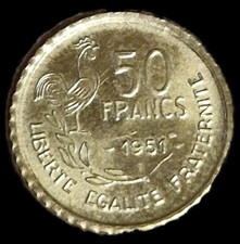 50 franchi Guiraud 1951 copia o 0,21 gr