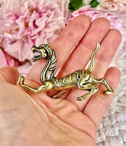 Poggiapenne tigre ottone - tigre,