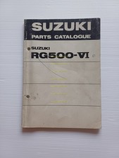 Suzuki RG 500 VI GP 1981 catalogo ricambi originale Spare Part List