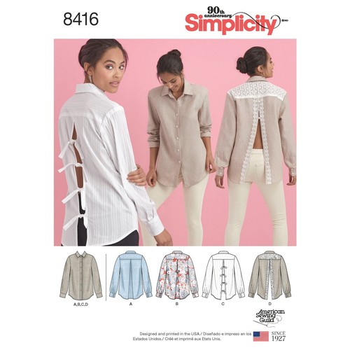 Simplicity 8416 misses - 8416, camicie
