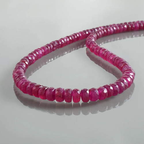 Collana con perle rubino - collana,