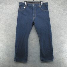 Jeans Levis uomo 36x30 blu 517 bootcut americano western lavaggio scuro denim