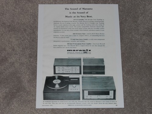 Pubblicità marantz 1966 - pubblicità,