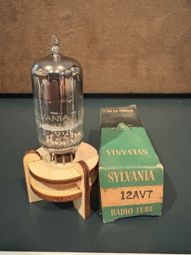 Sylvania 12av7 black plate - 12av7,