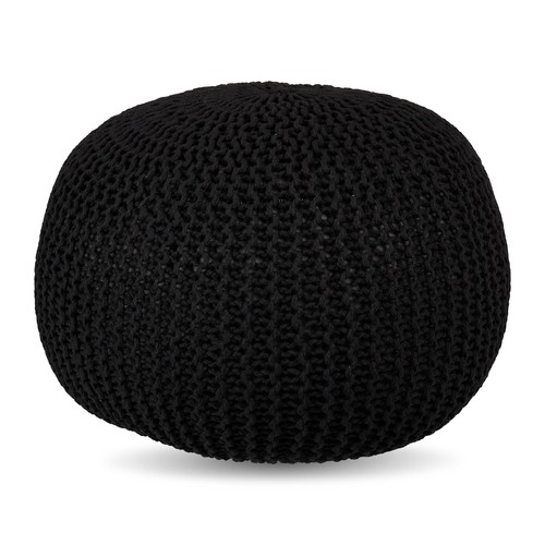 Pouf relaxdays lavorato - pouf, relaxdays,