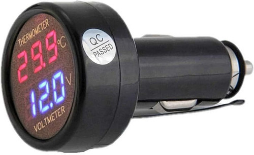 Auto 12v 24v voltmetro - 2,