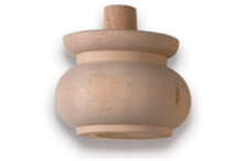 Piede legno con spina in