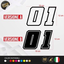 Coppia Numeri Adesivi in
