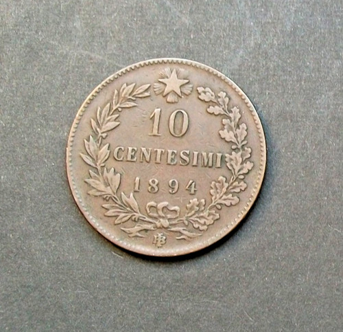 Centesimi 1894 segno di - 10,