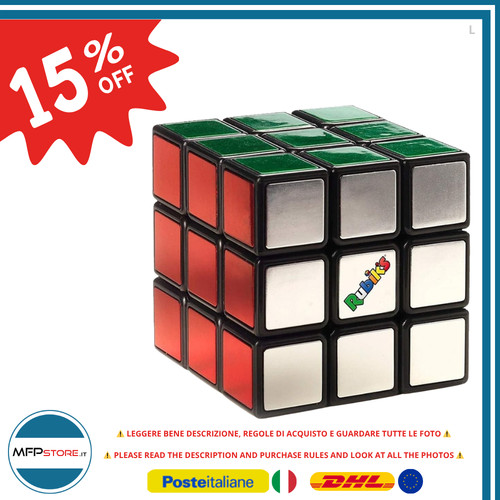 Cubo rubik 3x3 metallizzato - rubik,