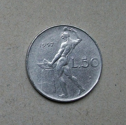 1957 lire vulcano - lire,