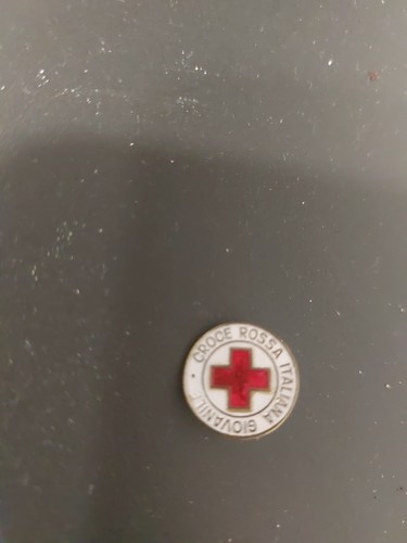Spilla croce rossa - -, italiana