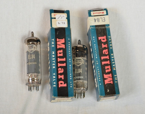 Matched pair mullard el84 - matched, 6bq5