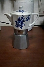 rara caffettiera  ceramica + base alluminio junior express italy 6 tz POFESPRESS