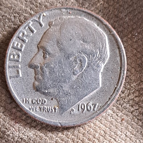 1967 dime - p,