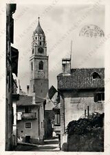 1955 MERANO Torre dell’orologio campanile Bolzano Cartolina