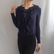 Camicetta donna Twin Set Simona Barbieri taglia M misto seta lana cashmere volant