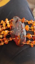 Ambra collana gialla cognac e - gialla,