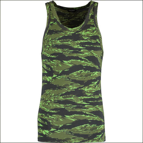 Canotta modal mimetica - , verde