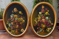 COPPIA DI DIPINTI OVALI