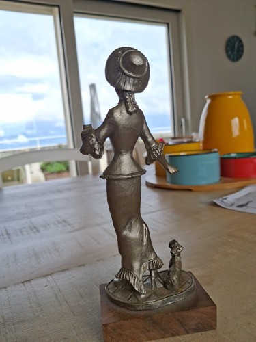 Vintage peltro cesellato made - peltro,