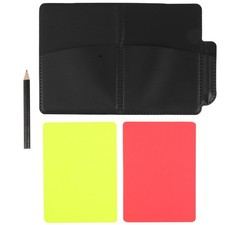 Set carte arbitro calcio rosso