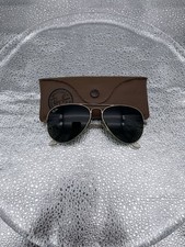 Ray-Ban Aviator B&L USA Vintage 55-14 Gold G-15 Lenses con custodia originale